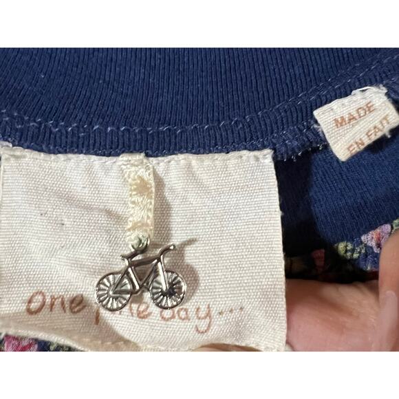 Anthro One Fine Day Posey silk semi sheer delicate floral pleated top sz XS - Picture 4 of 6